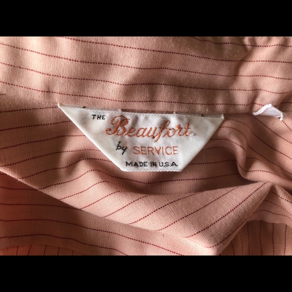 Vintage pin-stripe button-down in dusty rose 🌹 - Picture 7 of 8